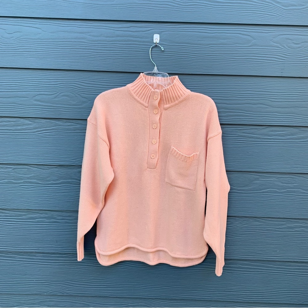 Vtg Stefano Peach 90s Sweater Sz Medium